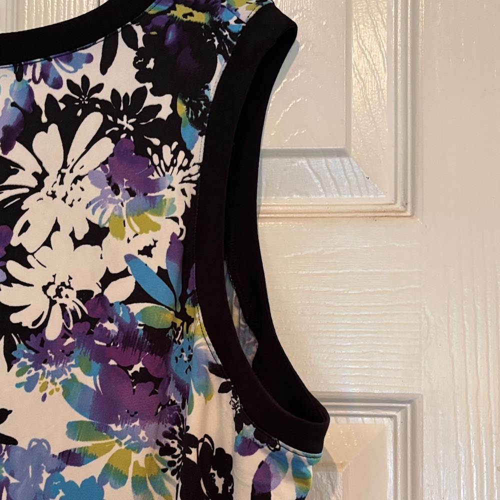 Kim Rogers Floral Maxi Dress - Black, Blue, White - Picture 4 of 6